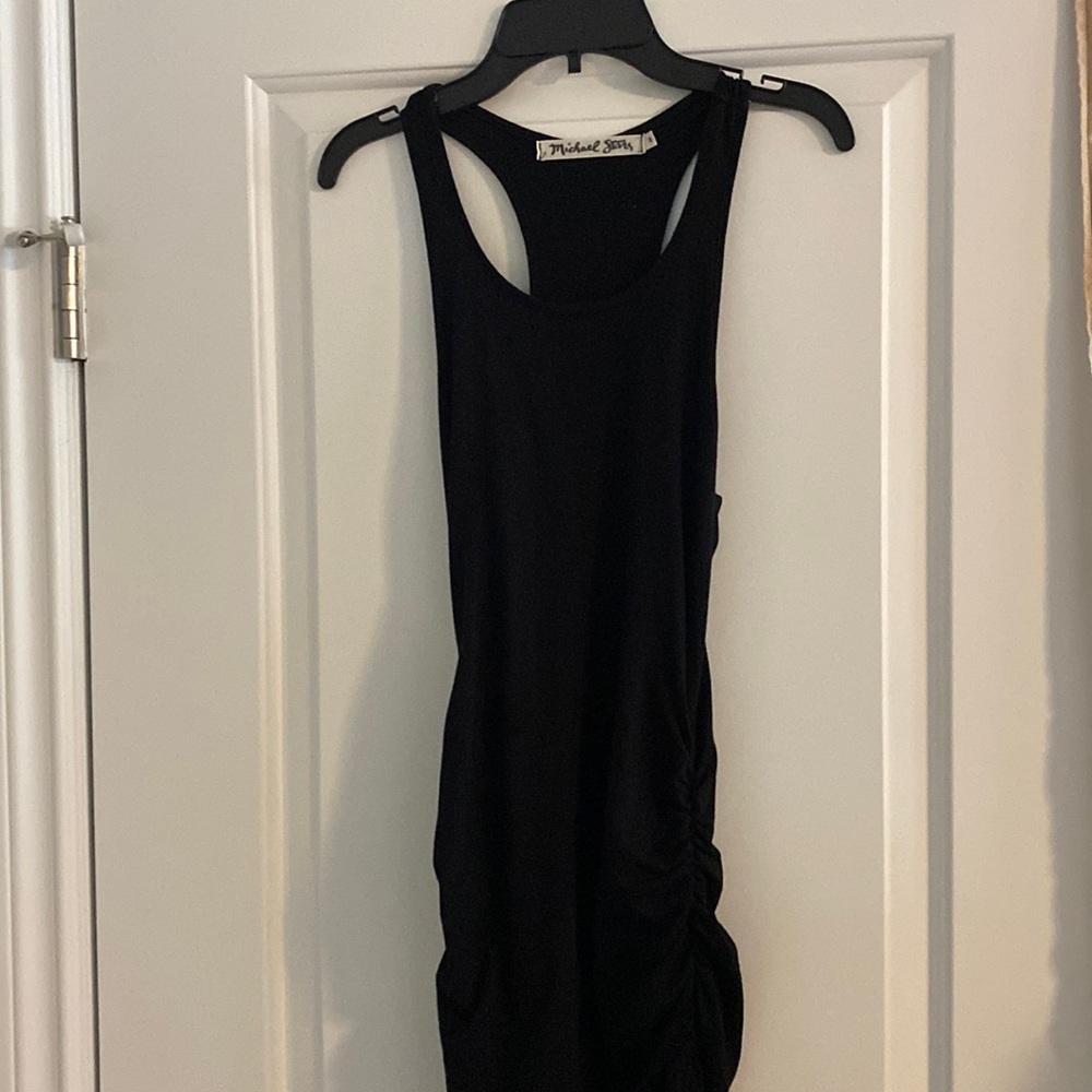 Michael Stars ruched racerback tank dress Size S